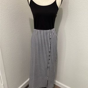 Black and white skirt